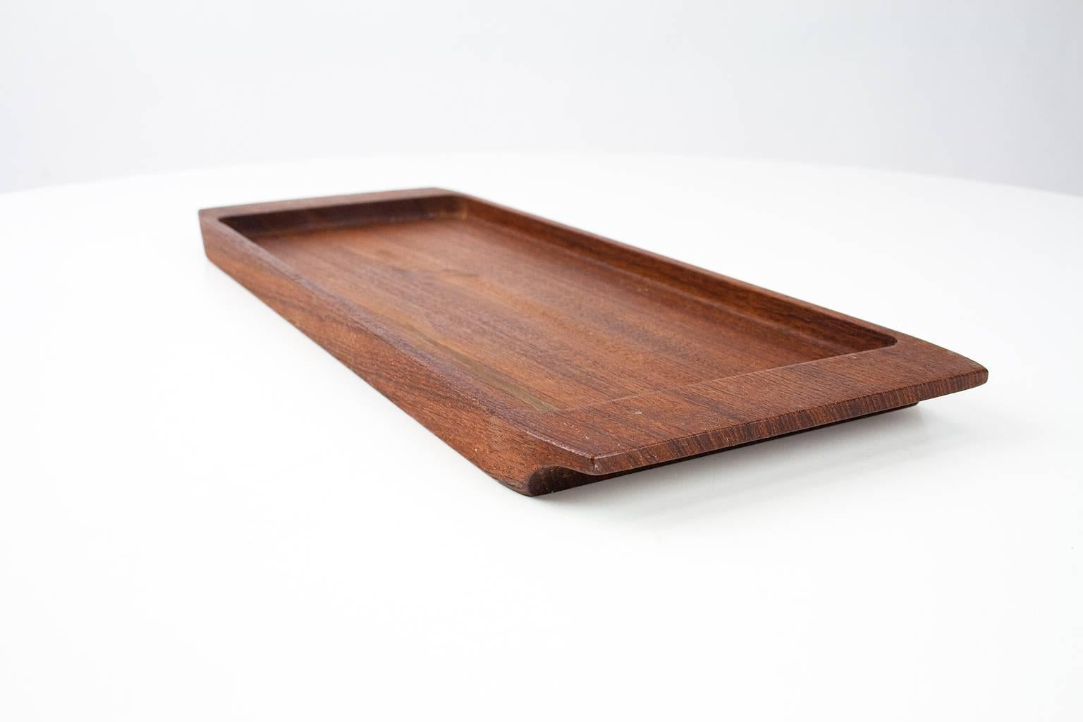 Mid-20th Century 1960s Mid-Century Danish Solid Wooden Teak Desk Accessory or Table Tray