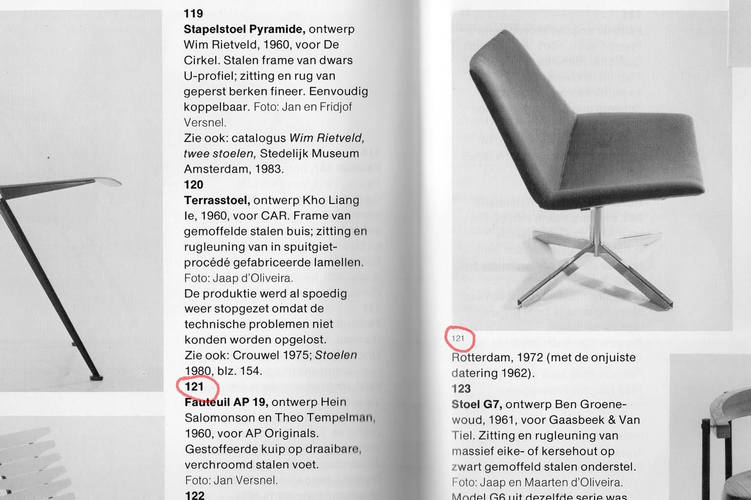 1960 Dutch Very Rare Salomonson & Tempelman Swivel Lounge Chair for AP Originals 3