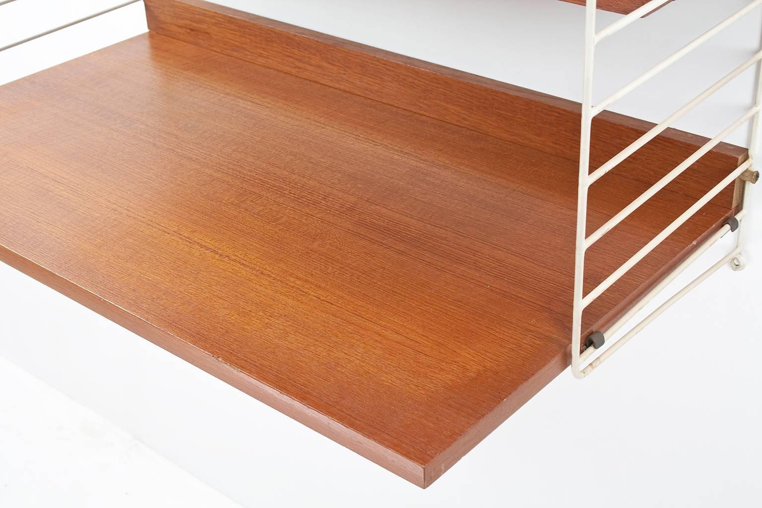 Veneer 1949, Teak Modular Wall System by Nils Strinning for AB String, Sweden