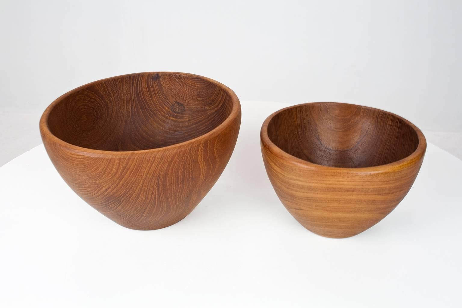 teak bowl set