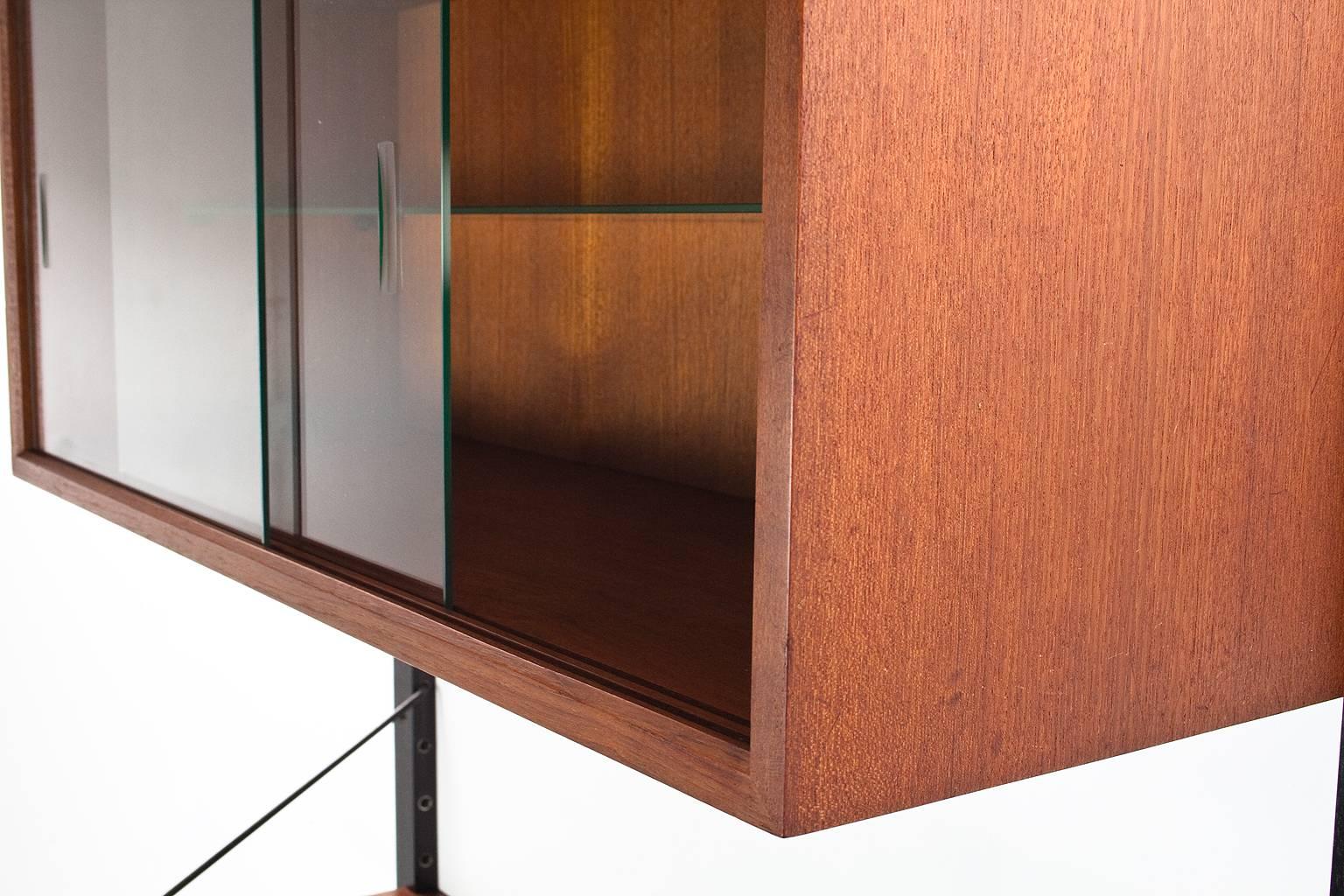 Mid-20th Century Mid century modern Cadovius Modular Wall Unit in Teak, Denmark 1960s