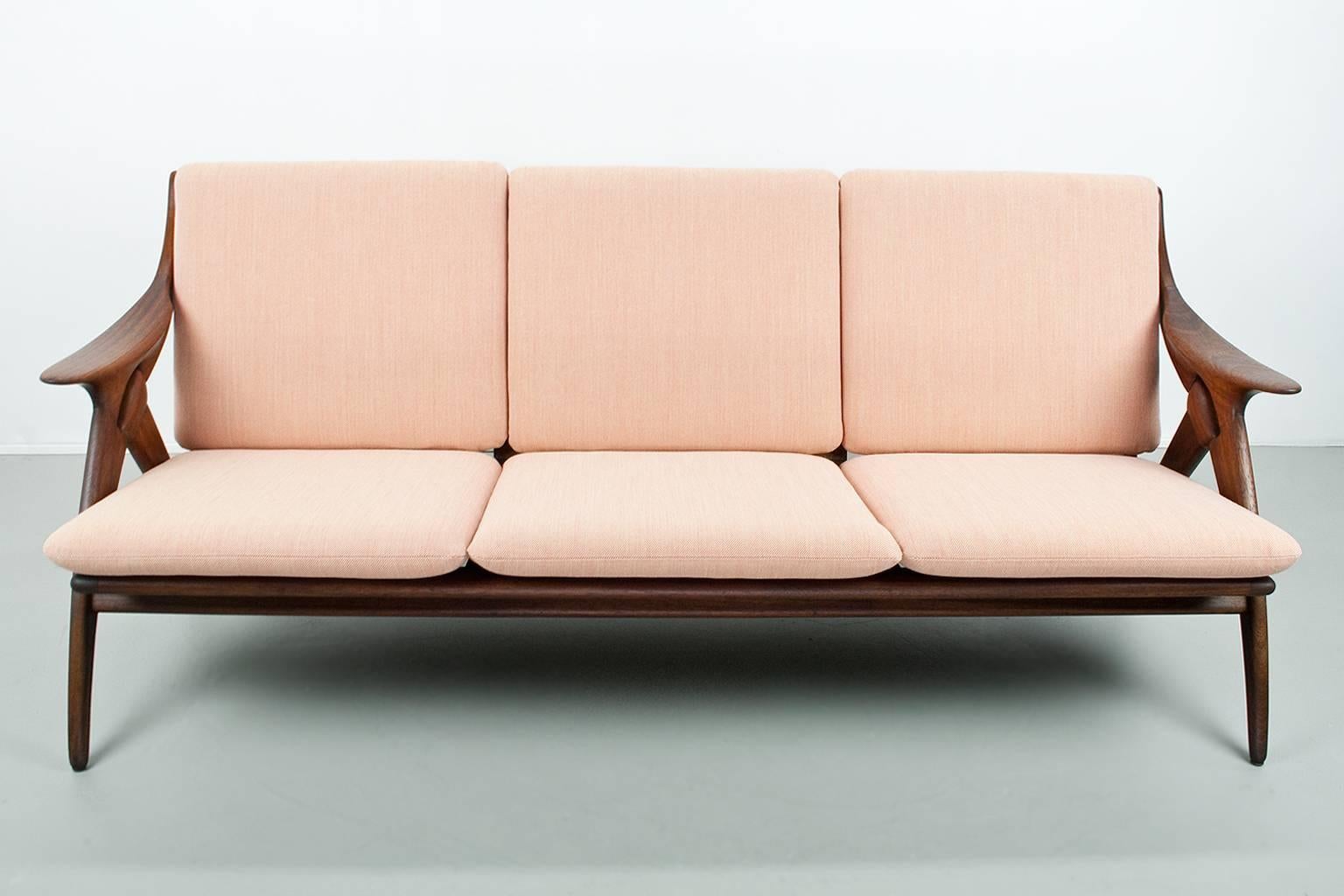 Mid-Century Modern Teak Dutch  Mid Century Modern Sofa by De Ster Gelderland, 1960s