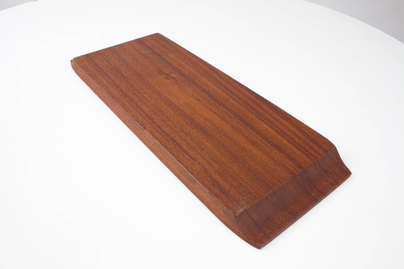 1960s Mid-Century Danish Solid Wooden Teak Desk Accessory or Table Tray In Excellent Condition In Beek en Donk, NL