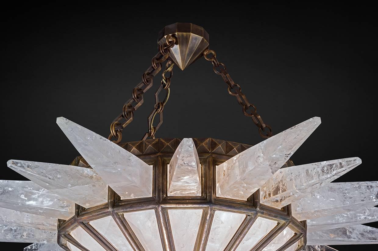 French Rock Crystal Dream Chandelier by Alexandre Vossion For Sale