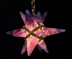Amethyst Star Chandelier by Alexandre Vossion