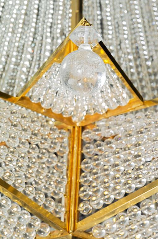 French Rock Crystal Chandelier For Sale