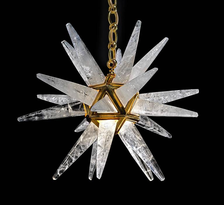 Rock Crystal Star Iii Chandelier By Alexandre Vossion