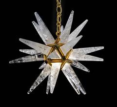 Rock Crystal Star III Chandelier by Alexandre Vossion