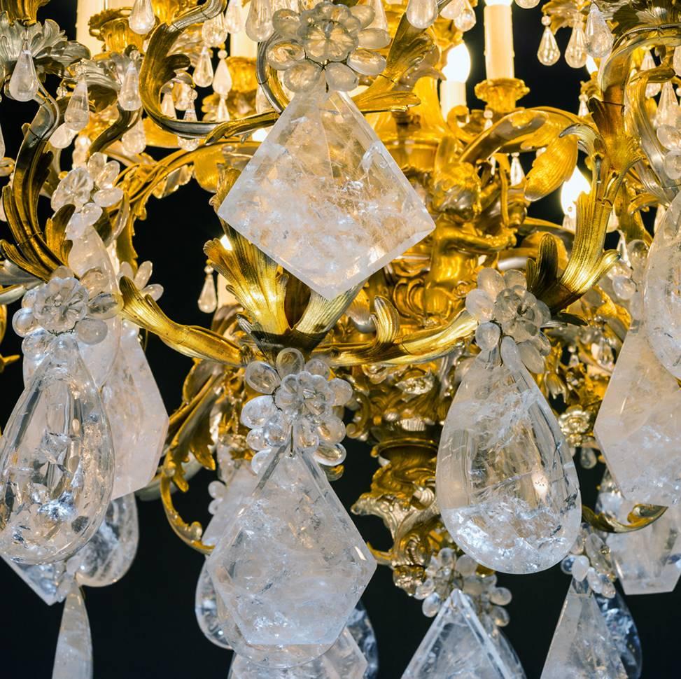 modern rock crystal chandelier