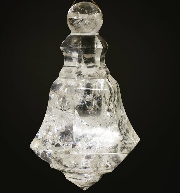 Louis XV Biggest Pair Of Rock Crystal Lightings in the World By Alexandre VOSSION For Sale