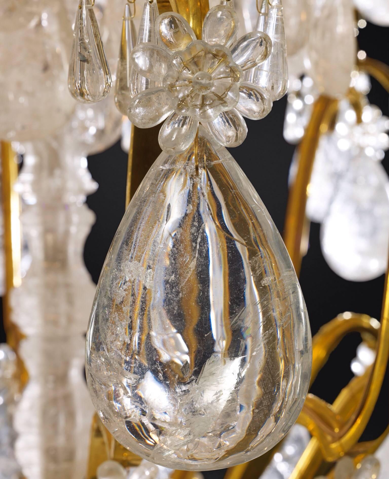 Biggest Pair Of Rock Crystal Lightings in the World By Alexandre VOSSION In Excellent Condition For Sale In SAINT-OUEN, FR