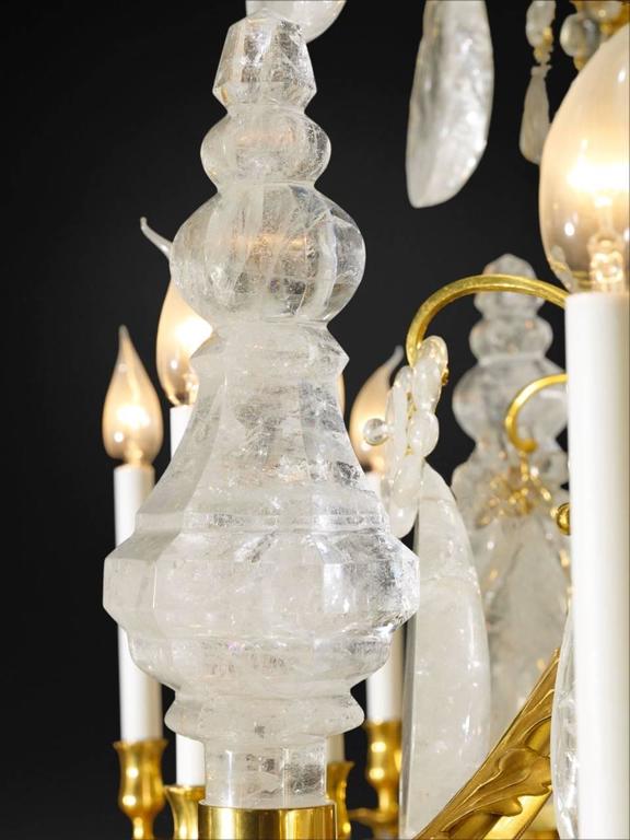 Biggest Pair Of Rock Crystal Lightings in the World By Alexandre VOSSION For Sale 2
