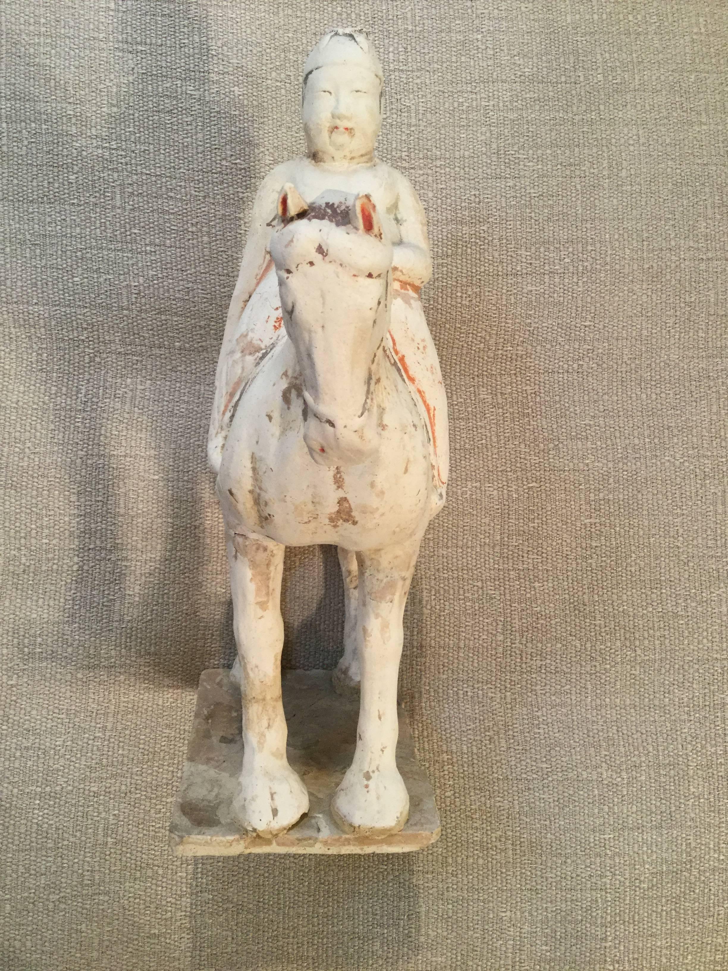 1, 000-1, 600 Year-Old 'Sui Dynasty' Burial Horse Sculpture In Good Condition For Sale In Santa Fe, NM