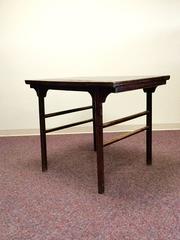 19th Century Chinese Table Elmwood Covered in Dark Lacquer