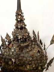 Sterling Silver and Glass Ceremonial Dancing Crown