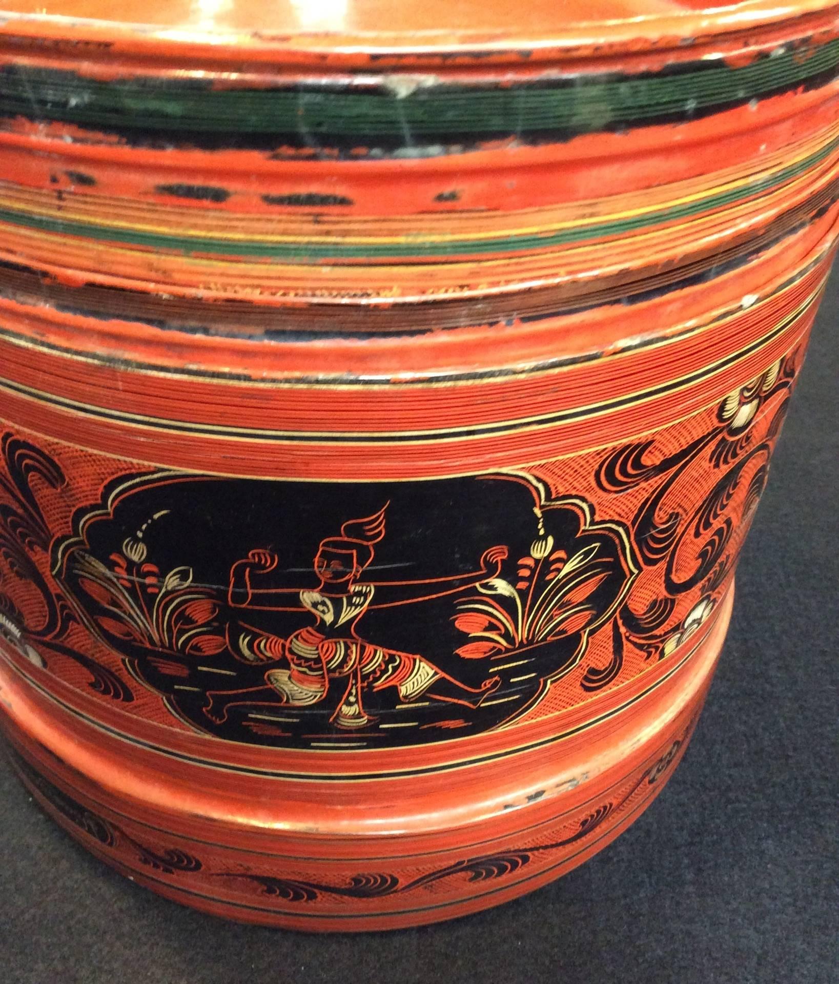 19th Century Burmese Food Container 1