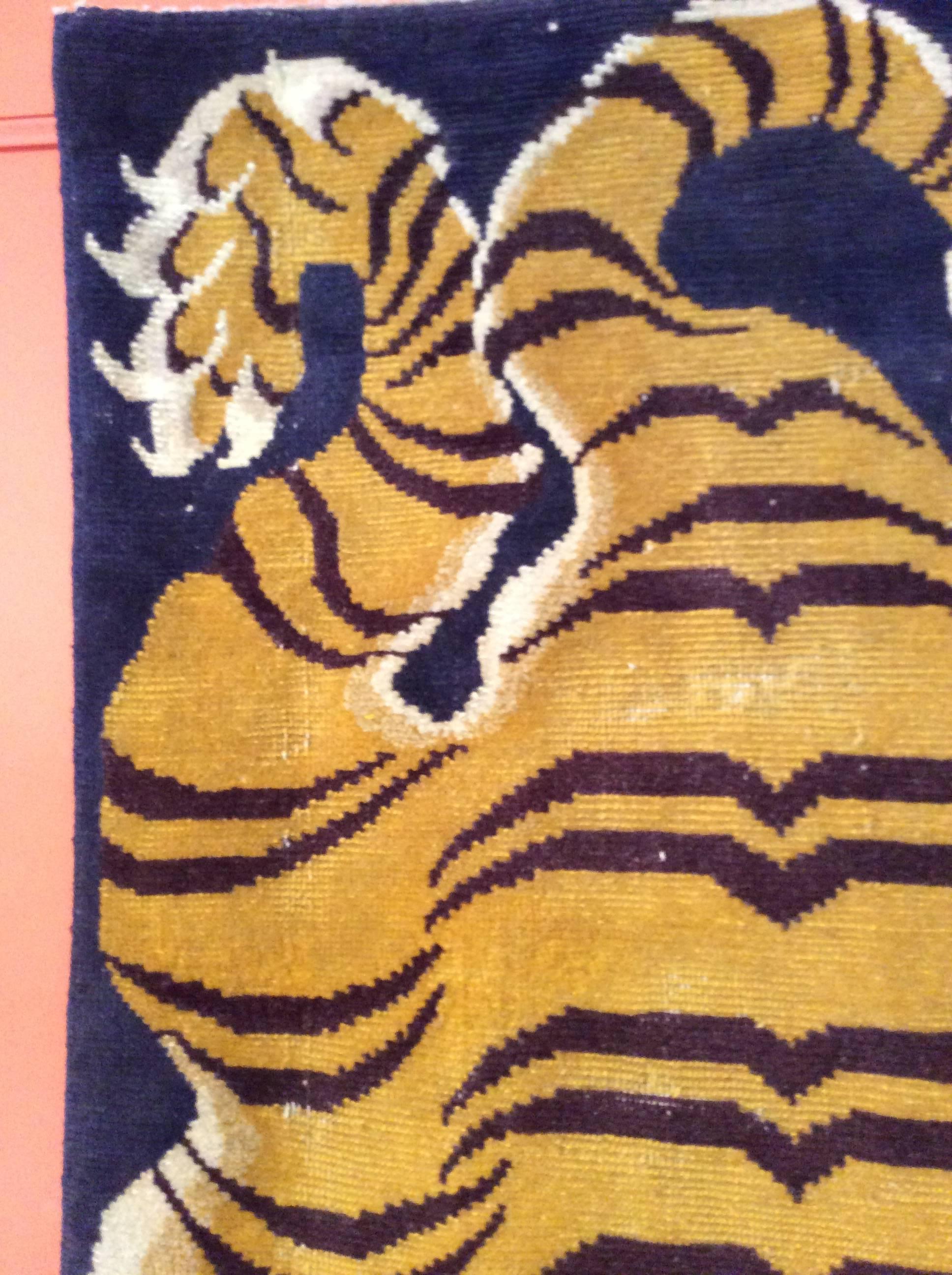 antique tiger rug