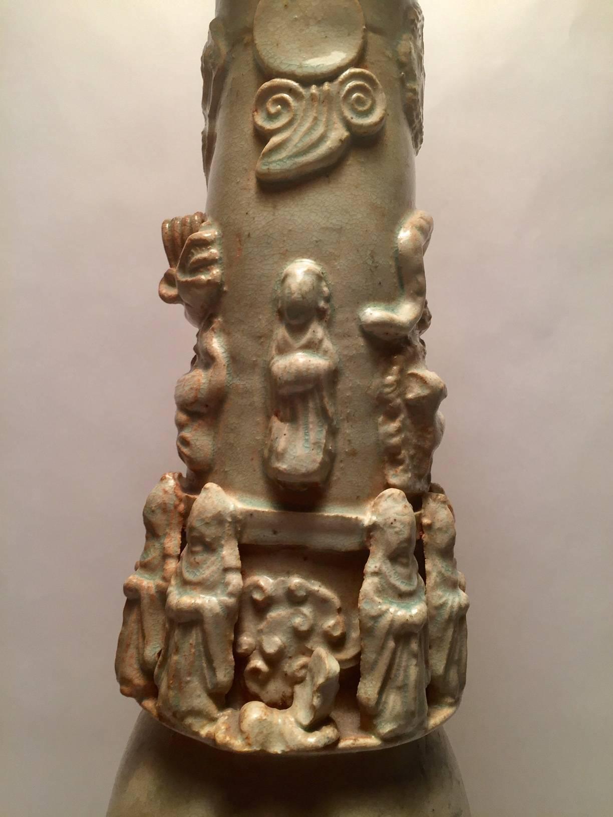 18th Century and Earlier Song Dynasty Qingbai Funerary Urn