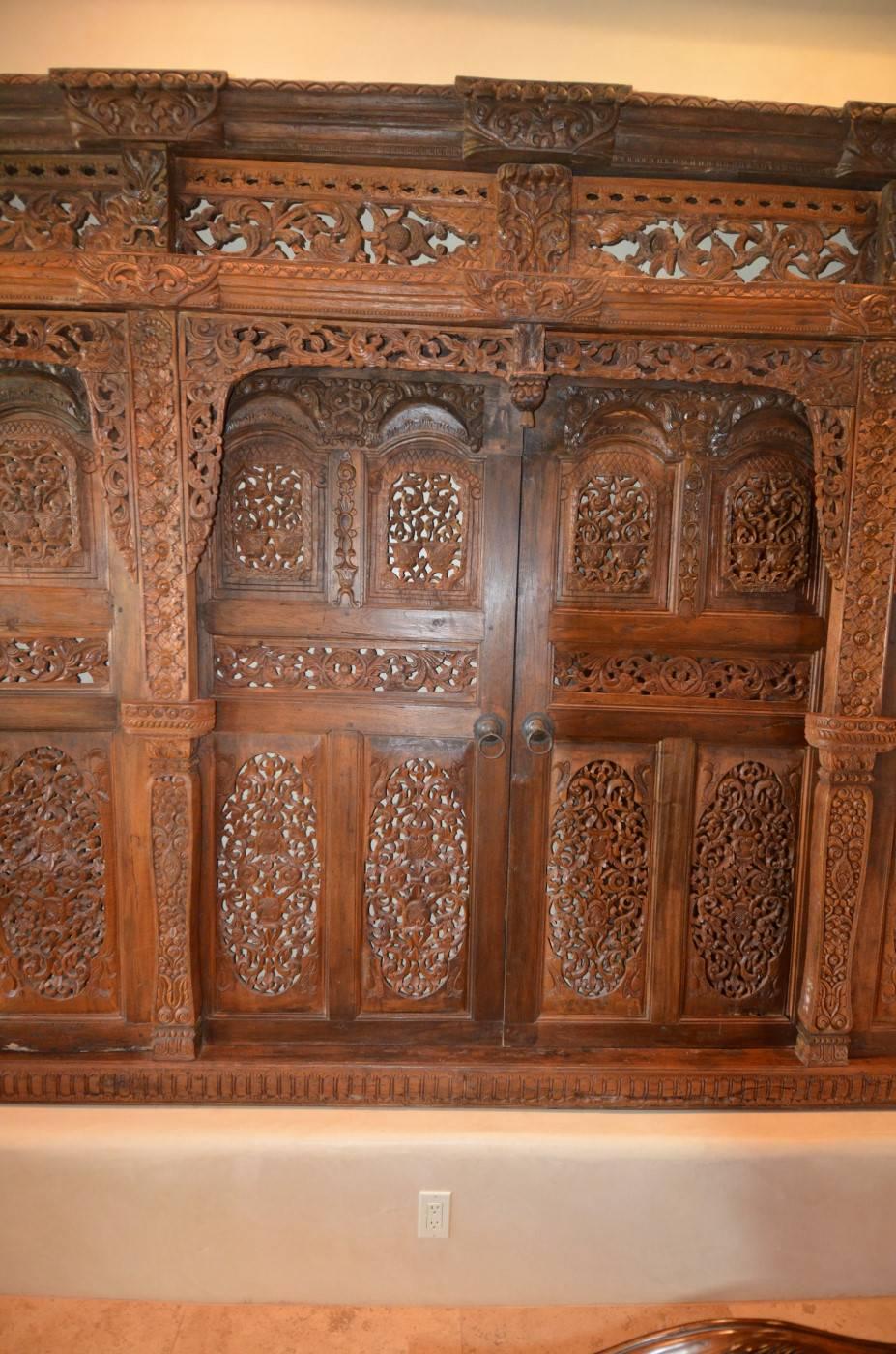 Teak Kudus Wall or Jineman Door from Java For Sale