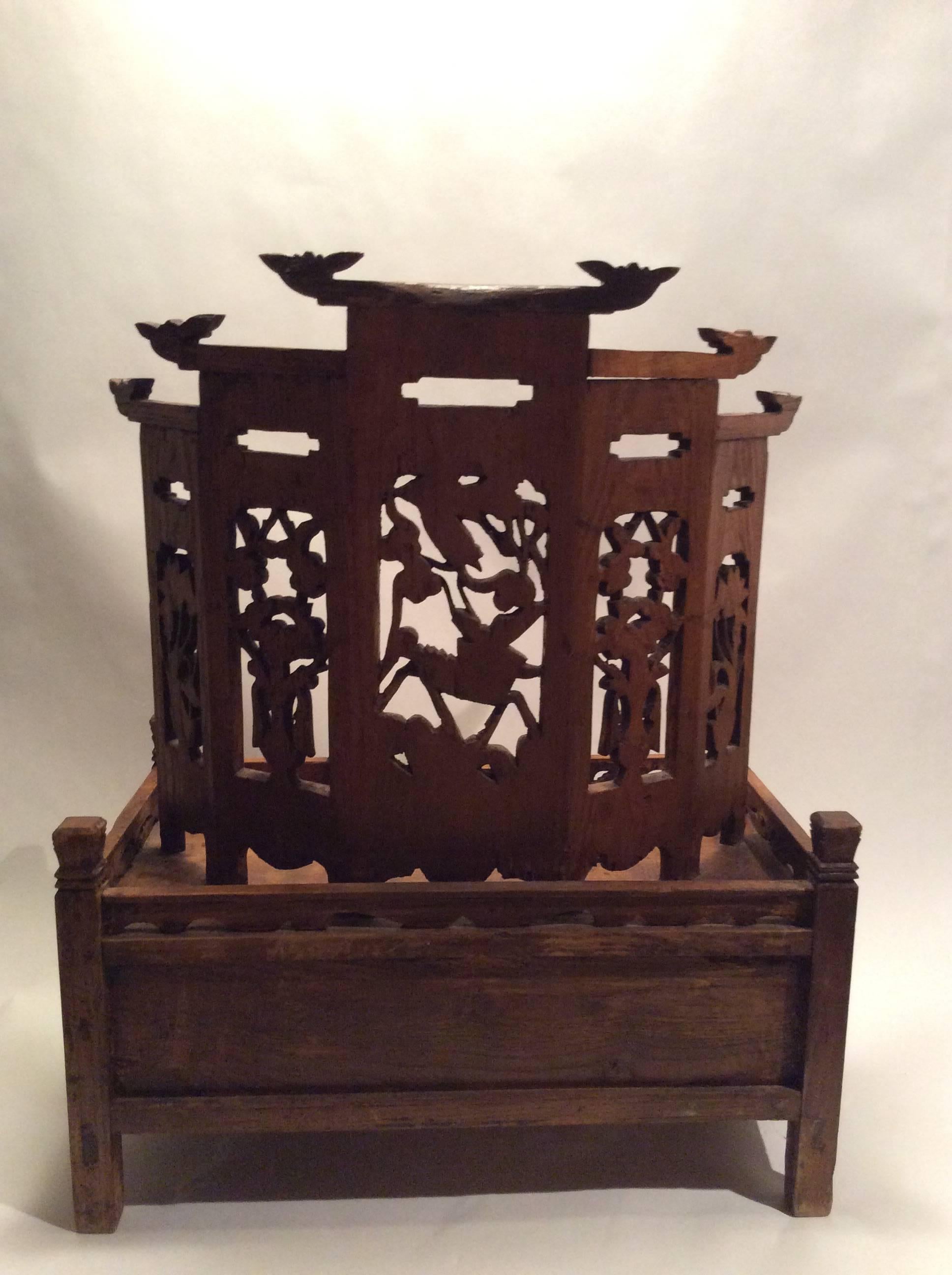 Chinese Carved Alter Table with Drawers 2