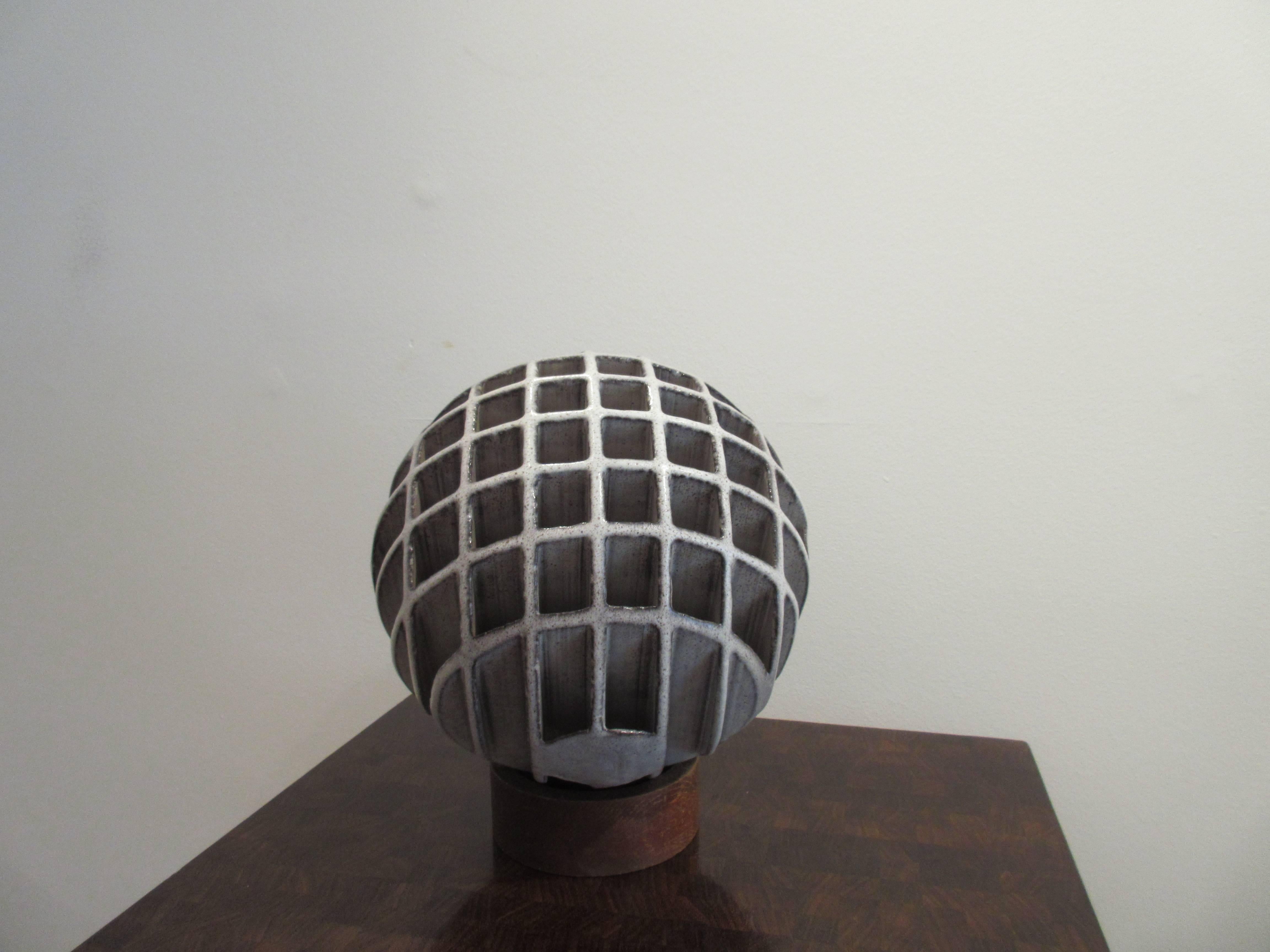 Italian Sphere Sculpture by Alessio Tasca, Signed with Mark For Sale
