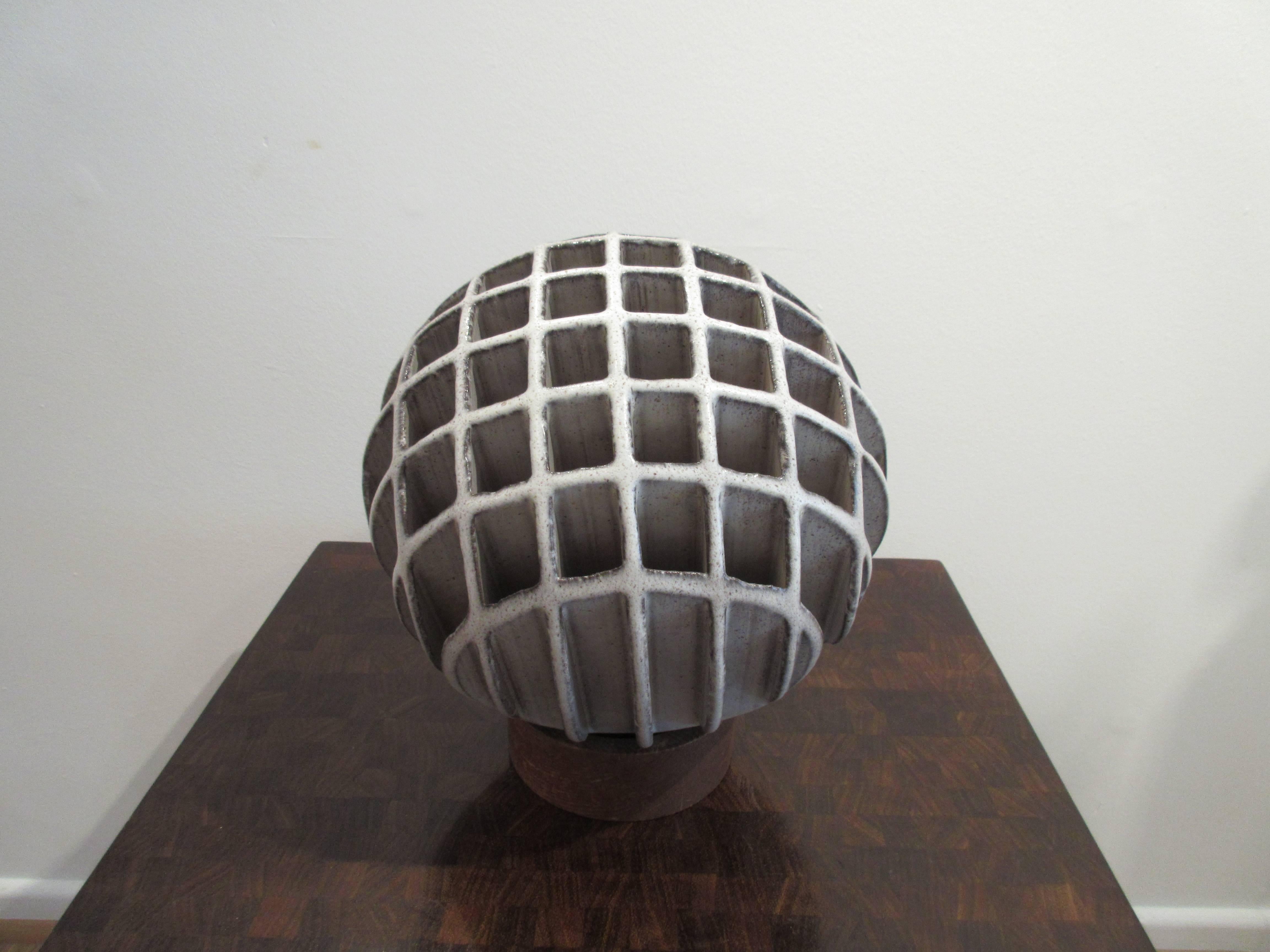Late 20th Century Sphere Sculpture by Alessio Tasca, Signed with Mark For Sale
