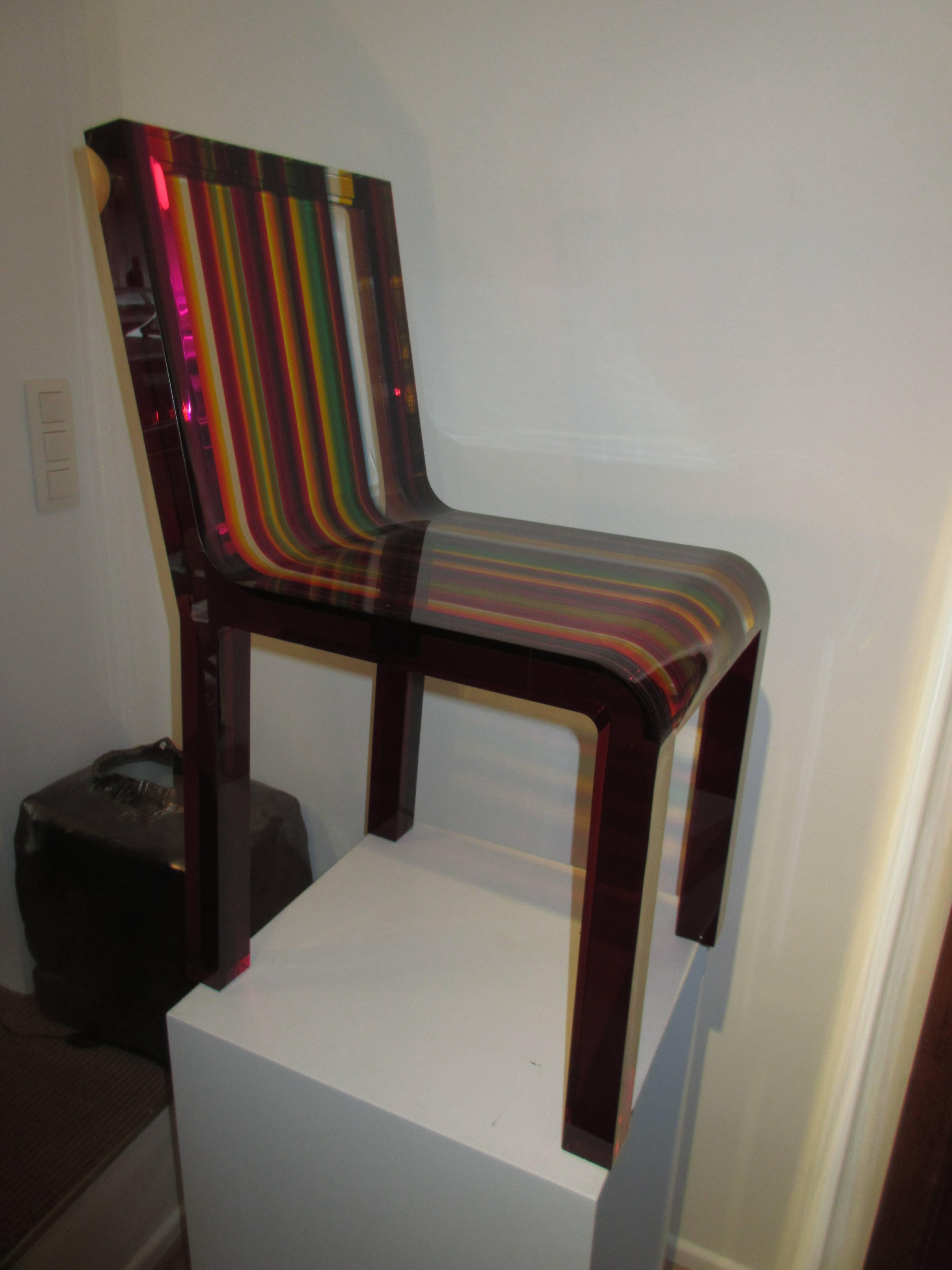 Italian Rainbow Chair by Patrick Norguet for Cappellini For Sale