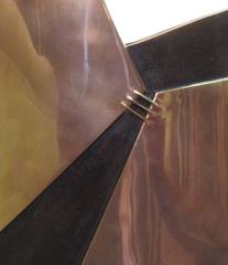 Bronze Vase by Esa Fegdrigolli, Signed, Italy