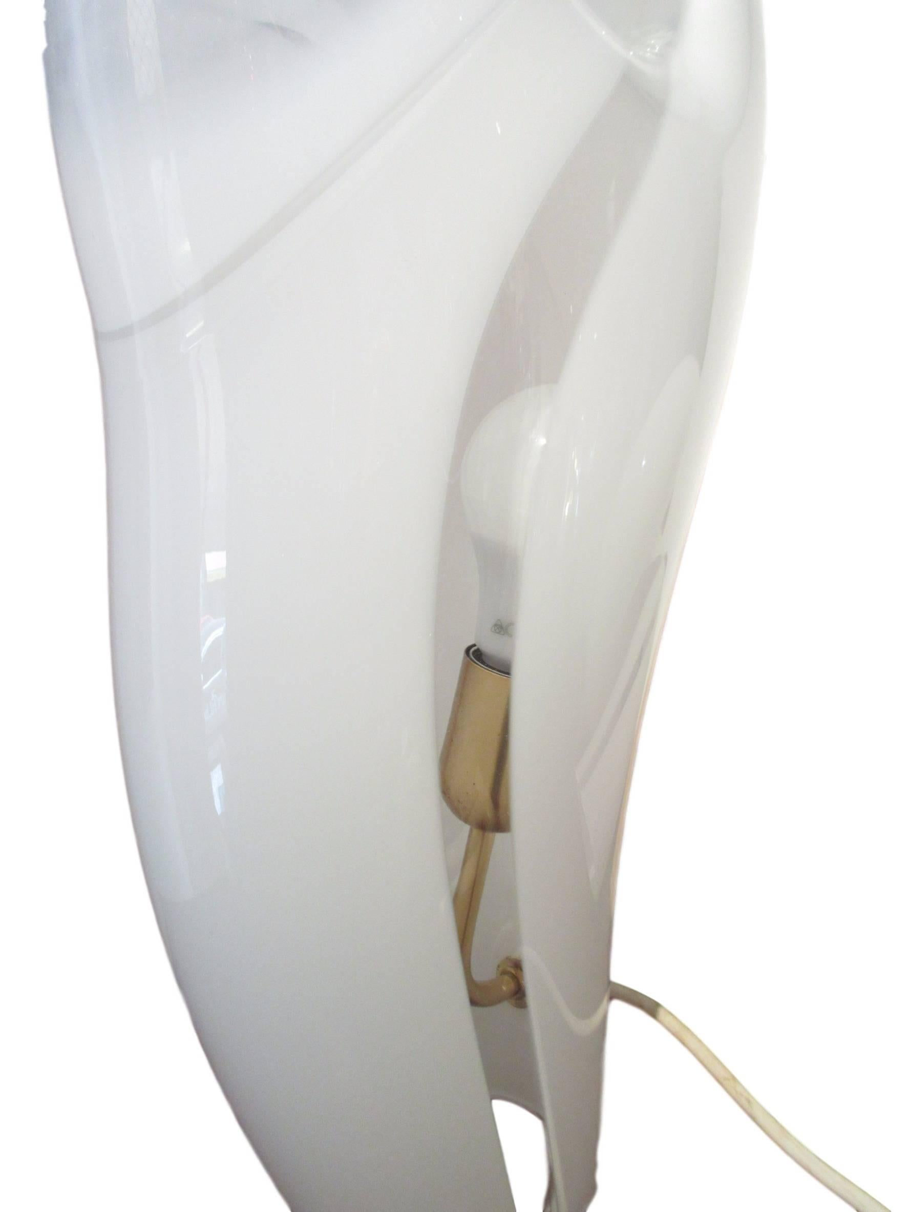 Mid-Century Modern Barbini Murano Glass Table Lamp, Italy For Sale