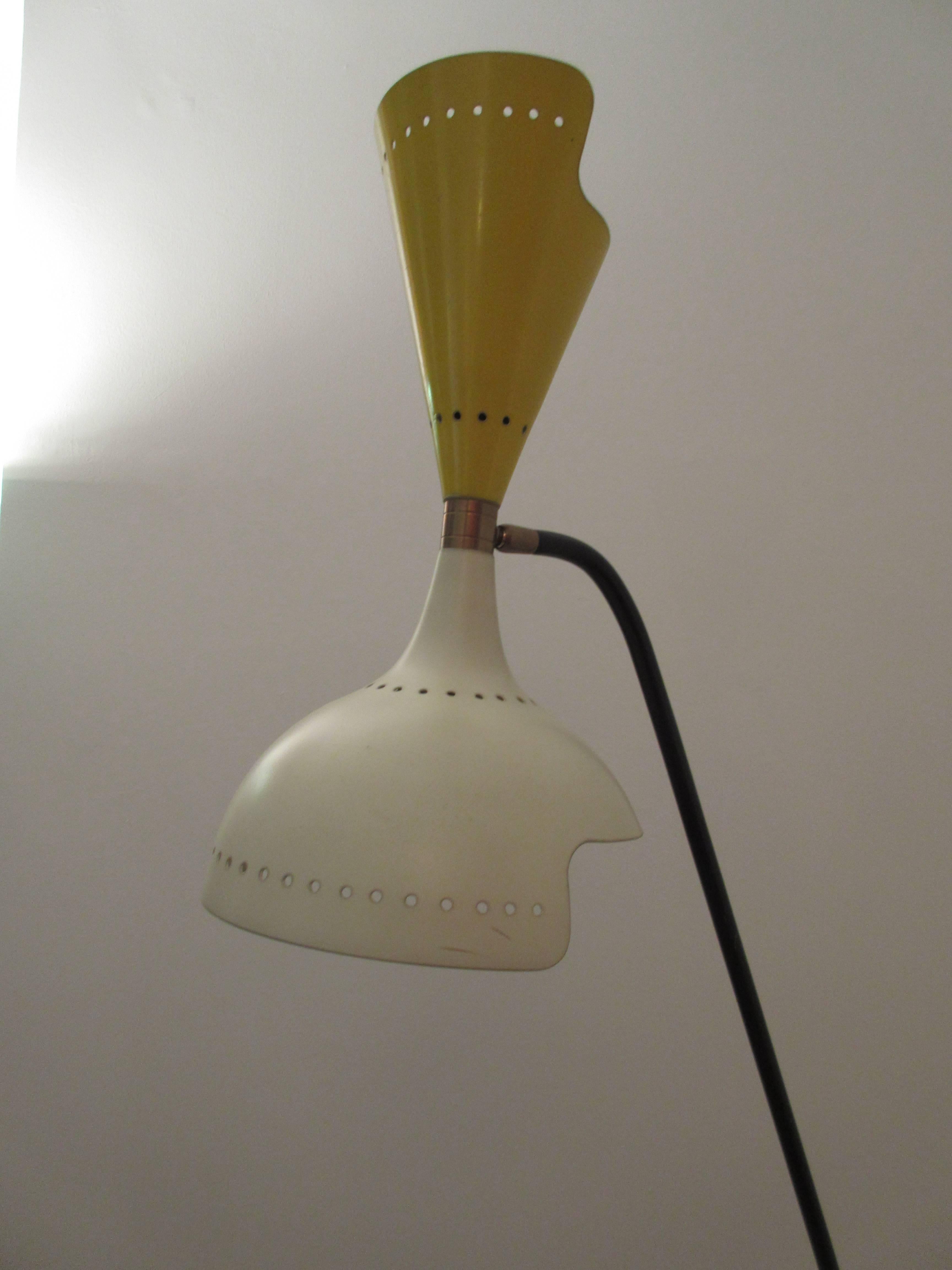 Lacquered Rare Mid-Century Floor Lamp by Arredoluce For Sale