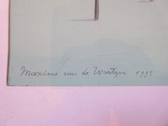 Original Painting by Maxime van de Woestijne, Signed, Belgium, 1991