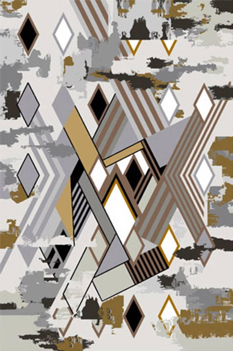 Contemporary Geometric Rug by Birgit Israel, Limited Edition For Sale
