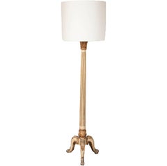Highly Decorative 1960s Vintage Timber Floor Lamp
