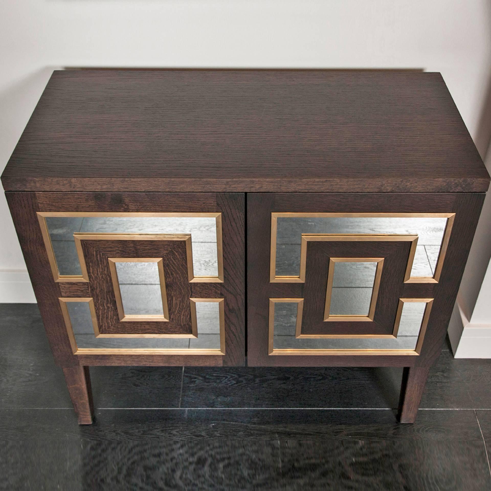 Art Deco Henryk Wide Bedside Cabinet For Sale