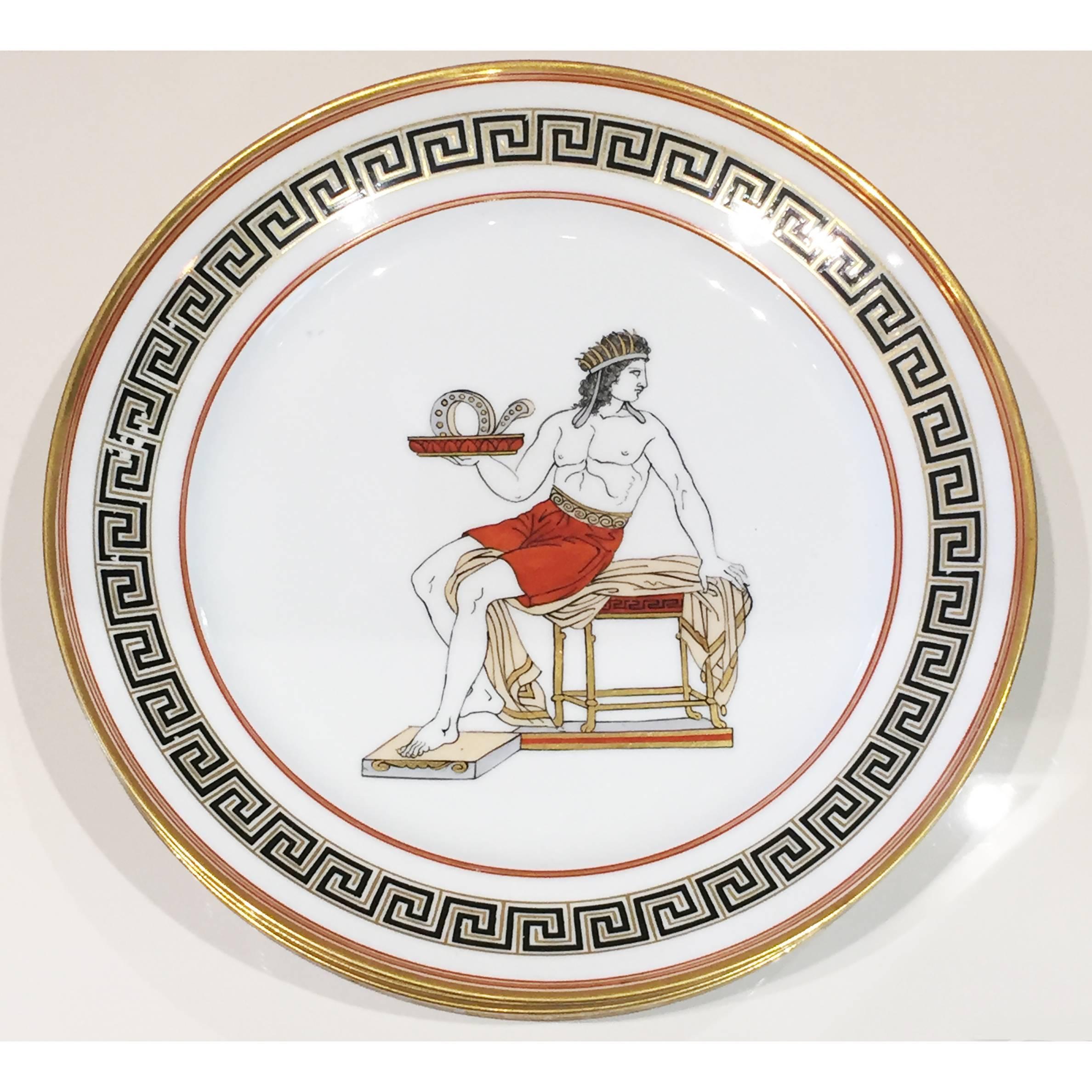 Mid-20th Century Italian, 1950s, Neoclassical Decorative Plates