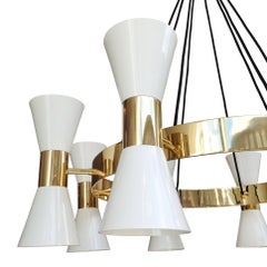 Brass Ring Chandelier