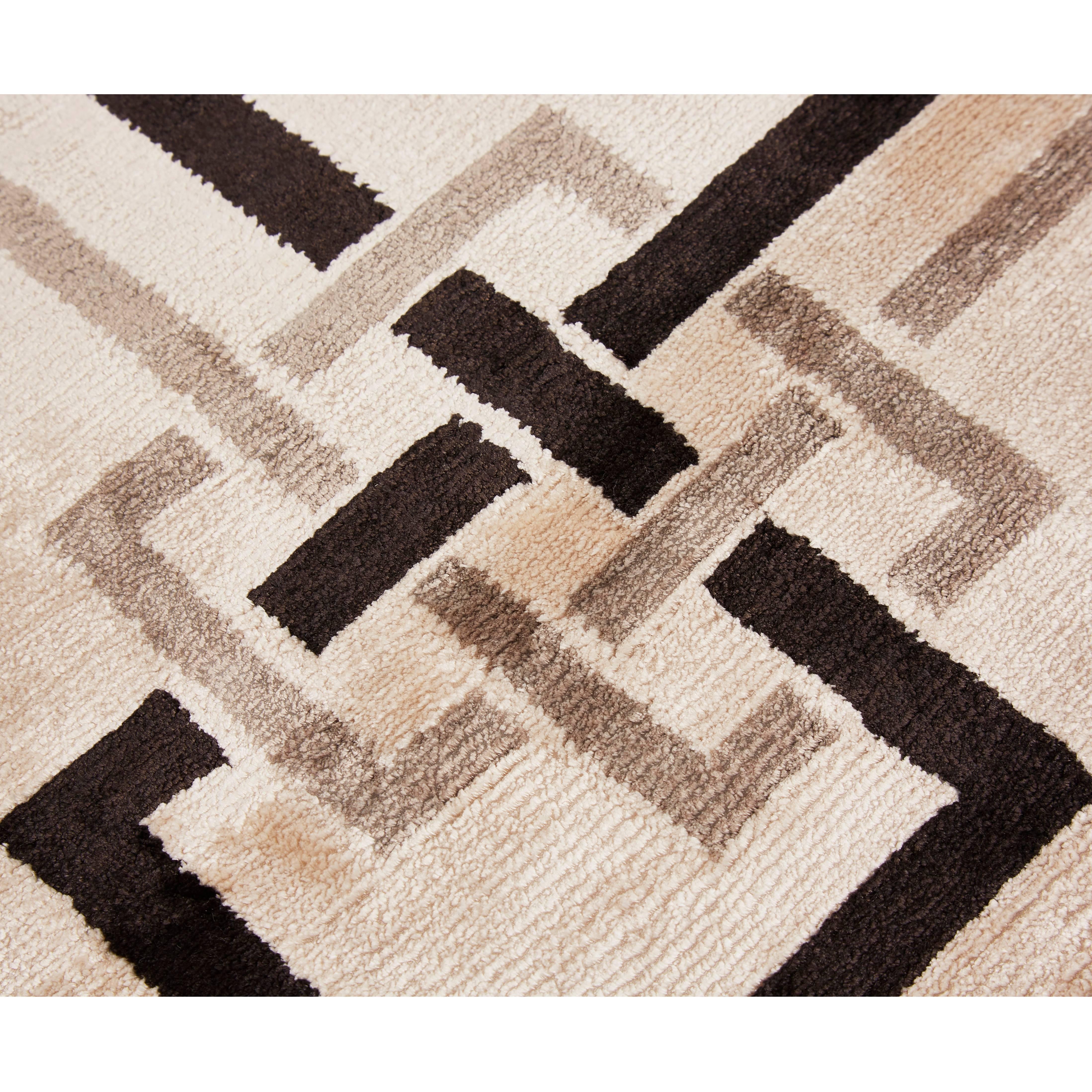 Art Deco Border Rug For Sale