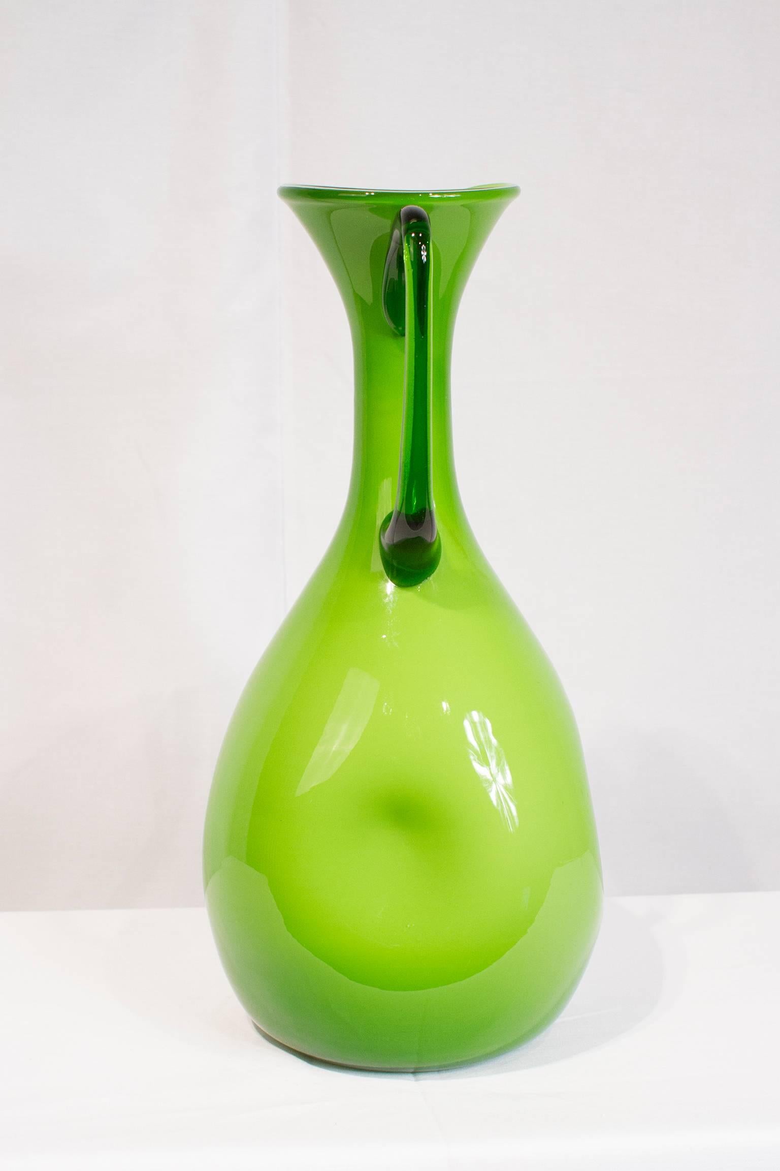 Italian Empoli art glass from the mid-20th century. Excellent condition.
Available in larger assortments.  
Please look at our Storefront page to browse our entire collection. 
 
