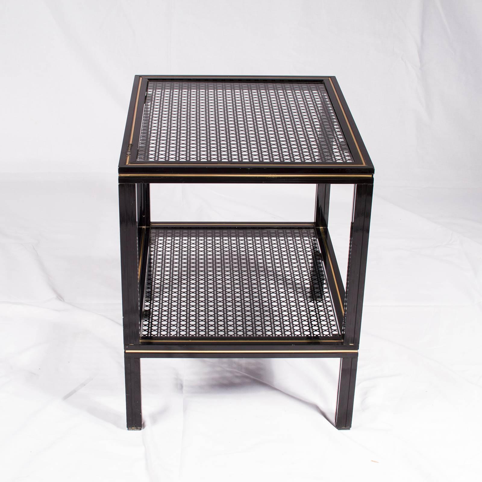 French Lacquered Side Table by Pierre Vandel For Sale