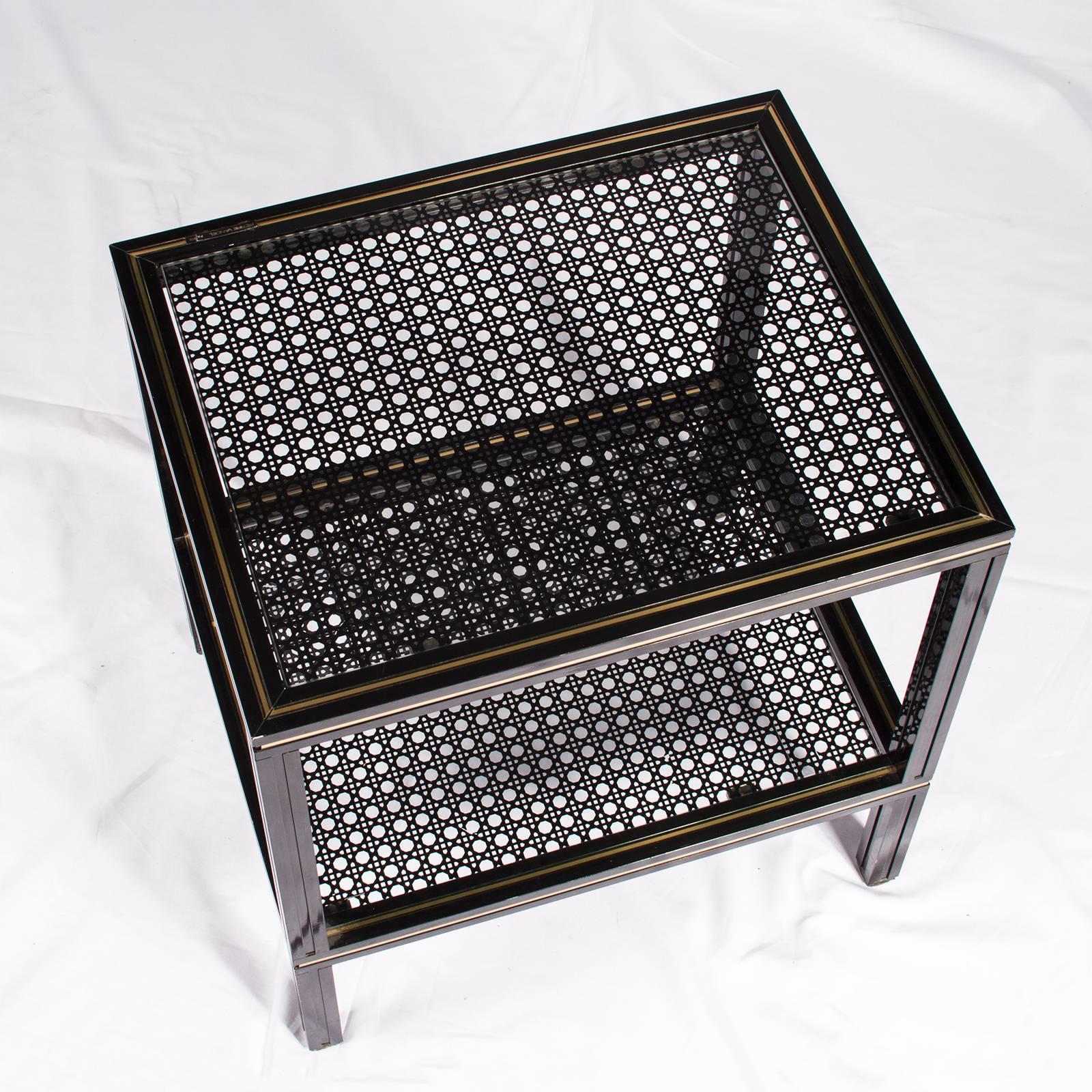 Late 20th Century Lacquered Side Table by Pierre Vandel For Sale