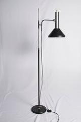 Black and Chrome Adjustable Floor Lamp