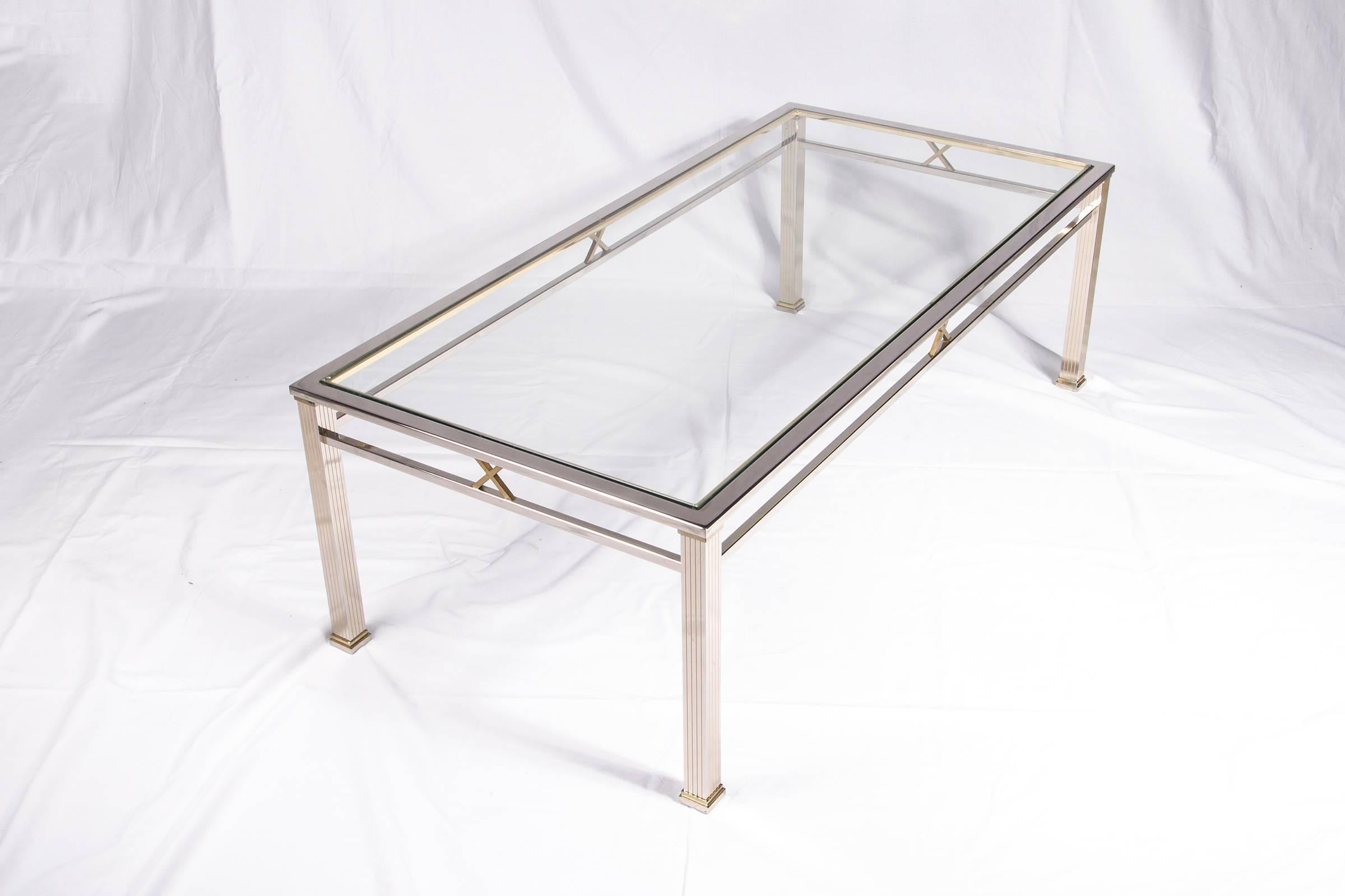 Mid-20th century chrome and glass coffee table by Belgochrome.

Please contact us for delivery details.