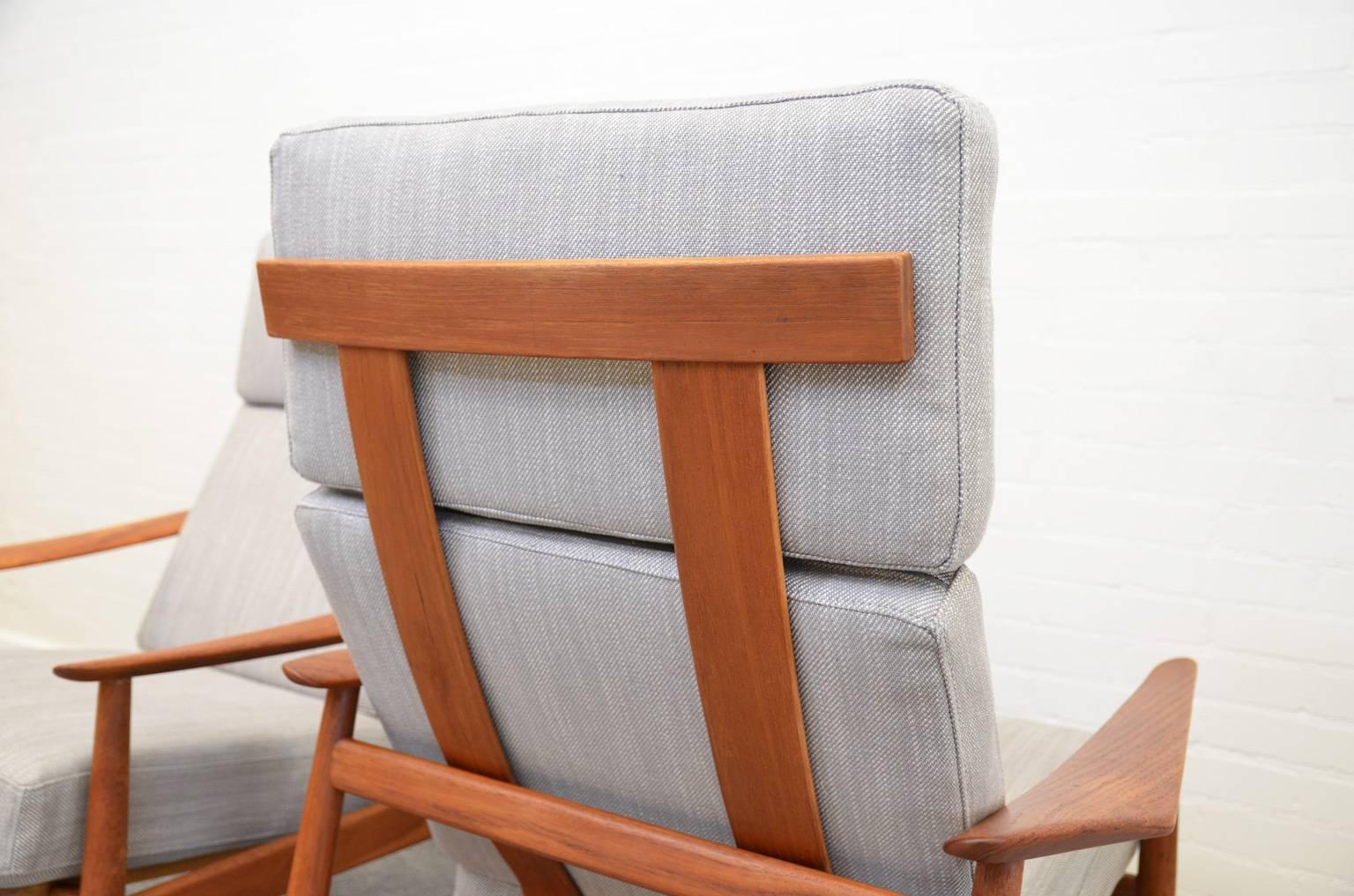 Danish Scandinavian Modern Easy Chairs FD164 by Arne Vodder for France & Son, Denmark