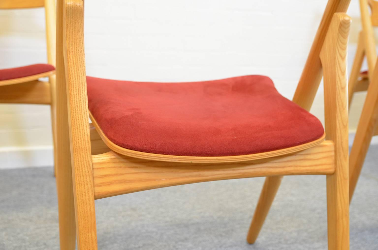 Oak Sawbuck Chairs Hans J. Wegner