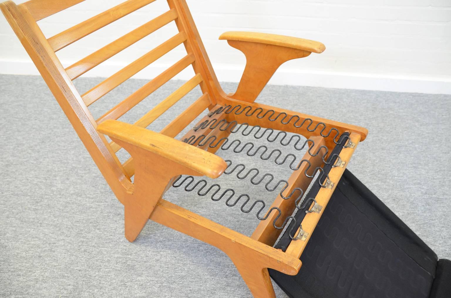 Plywood Midcentury Sliedrecht Chair for 't Spectrum, Netherlands 1