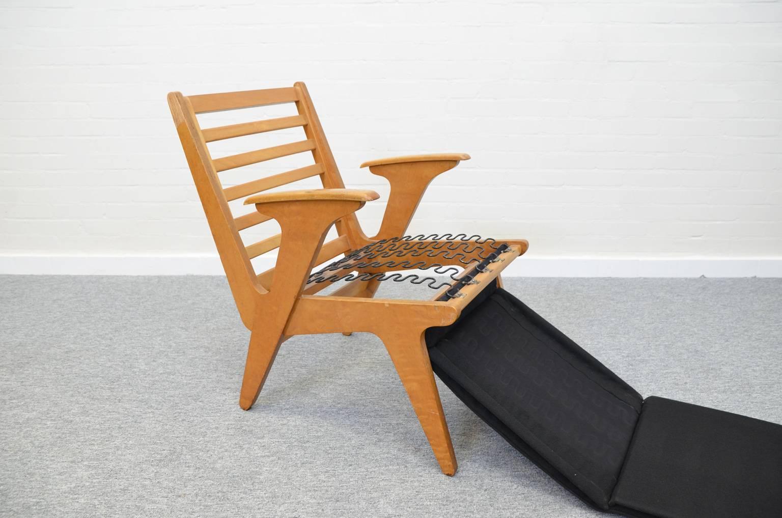 Plywood Midcentury Sliedrecht Chair for 't Spectrum, Netherlands 2