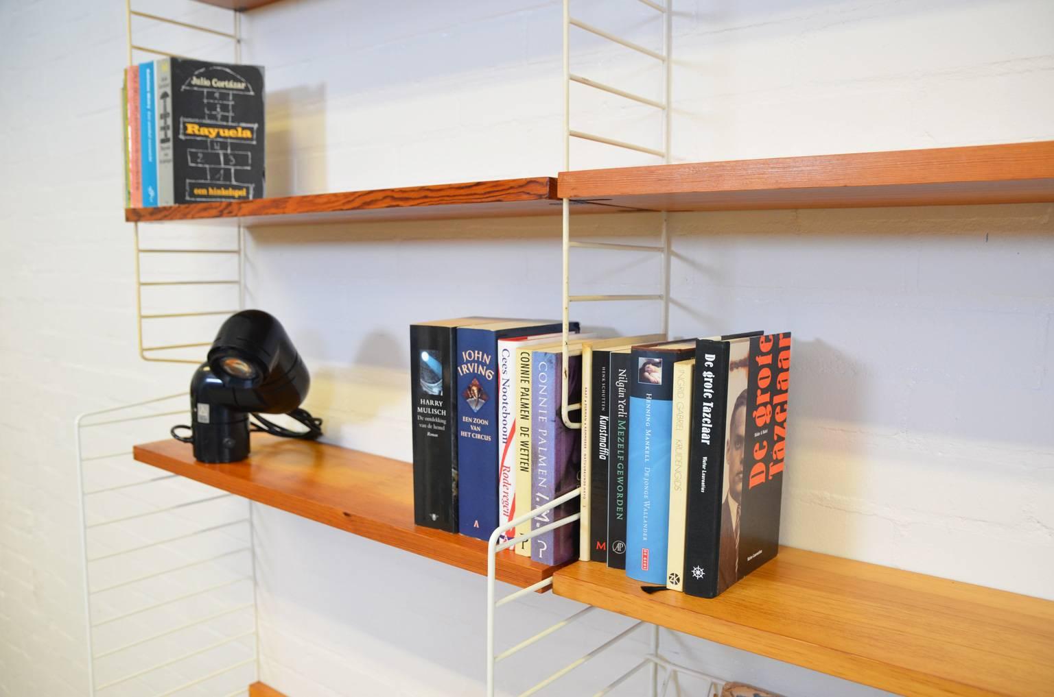 Swedish String Shelving System with Desk by Nisse Strinning