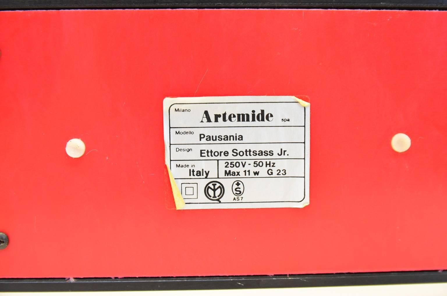 Pausania-Tischlampe von Ettore Sottsass für Artemide, Italien im Angebot 3