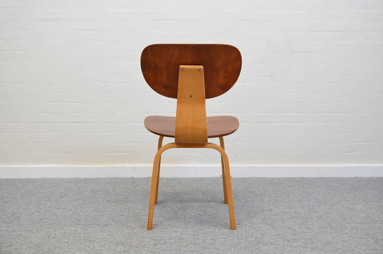 Mid-Century Modern Side chair SB02 for UMS Pastoe by Cees Braakman