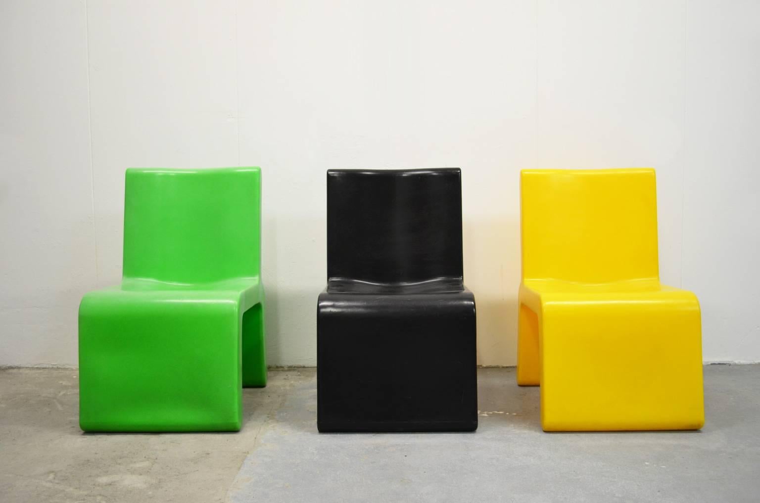 WL&T, the shop concept of the Belgian fashion designer Walter van Beirendonck, stands for 'Wild & Lethal Trash'. The store concept is mentioned in the book about Marc Newson, by Alice Rawsthorn (London 1999). The chairs are marked. The chairs are